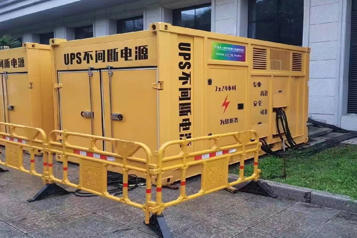 郴州发电机租赁施工现场