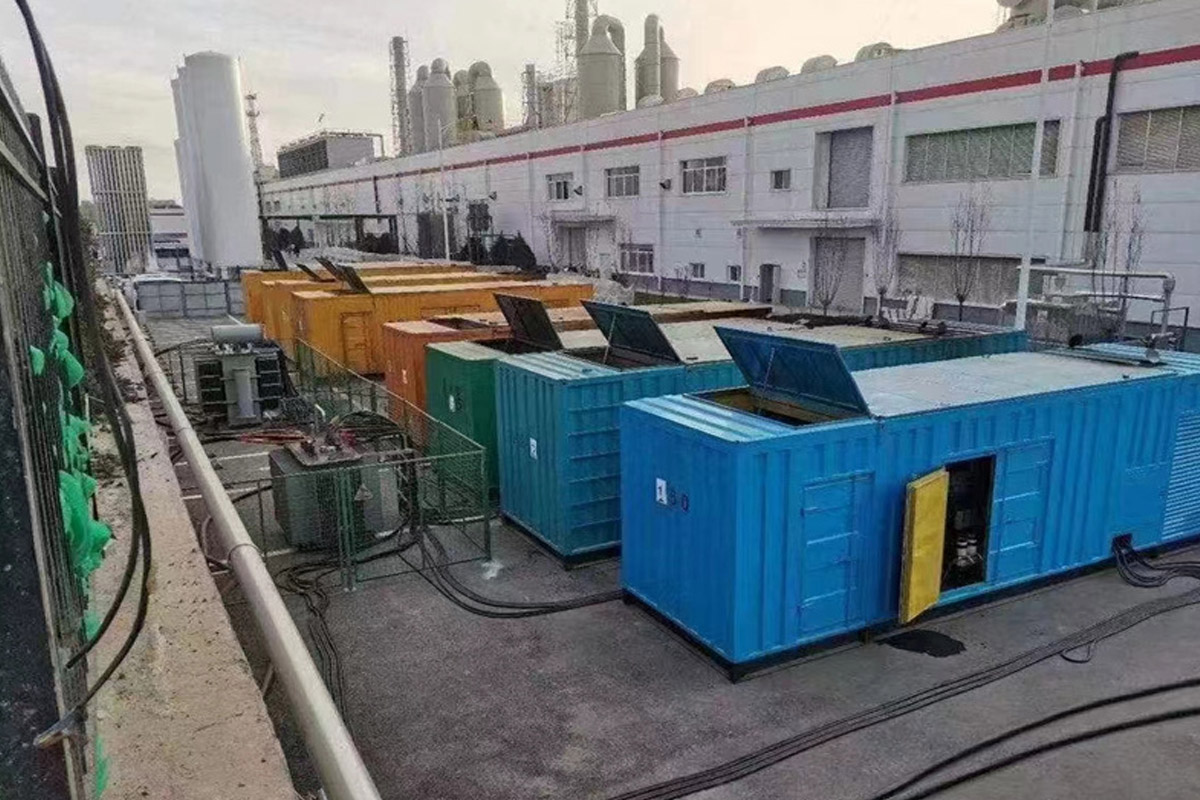 郴州发电机租赁施工现场
